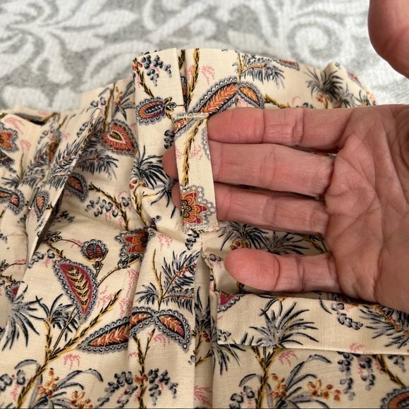 Zara Woman Floral Fitted Tulip High Paper Bag Waist Mini Skirt w/ Pockets - Picture 7 of 11